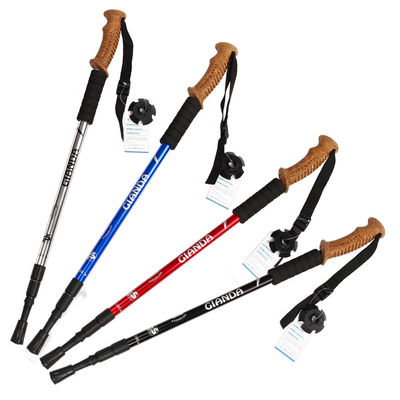Adjustable Self Defense Trekking Pole with Straight Grip Handle and Lightweight Design