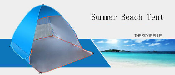 All Season Green Outdoor Beach Tent Sun Shade Automatic Pop up Waterproof Family Tent