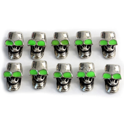 Paracord Bracelet Charm Beads Metal Skull Beads for Your Customer Satisfaction
