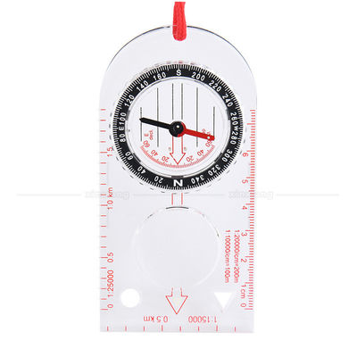 Outdoor Multifunctional Ruler Map Compass for Backpacking and Camping Gear
