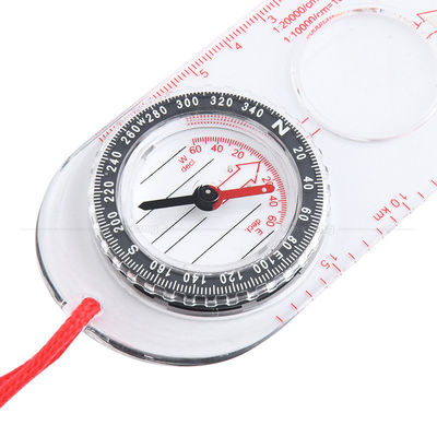 Outdoor Multifunctional Ruler Map Compass for Backpacking and Camping Gear