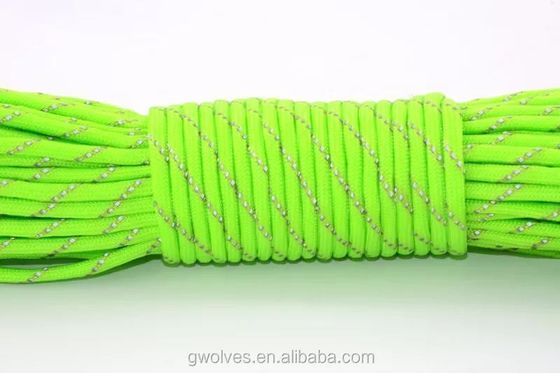 100FT 4mm 7 Cores Parachute Cord Survival Polyester 550 Paracord Rope and Versatile