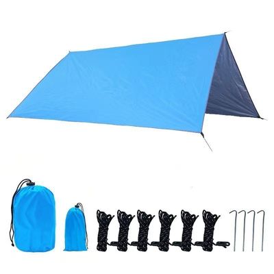 Outdoor Polyester Camping Tarp Tent with Silver Coating and Single Skin Structure