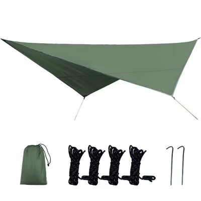 Outdoor Polyester Camping Tarp Tent with Silver Coating and Single Skin Structure
