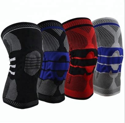 US Outdoor Sports Nylon Silicone Knee Support Compression Knee Brace for Basketball