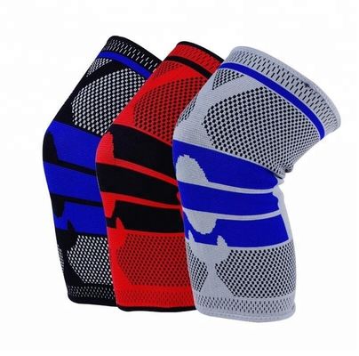 US Outdoor Sports Nylon Silicone Knee Support Compression Knee Brace for Basketball