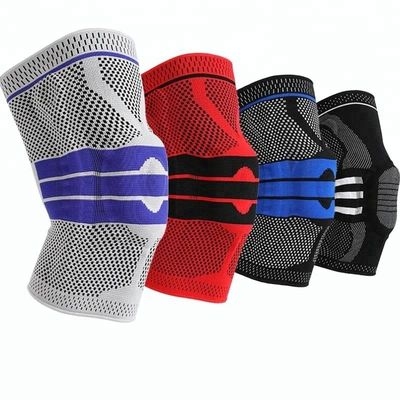 DFR357 Professional Silicone Knee Sleeve for Running Compression Sleeve Knee Support Brace