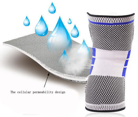 DFR357 Professional Silicone Knee Sleeve for Running Compression Sleeve Knee Support Brace
