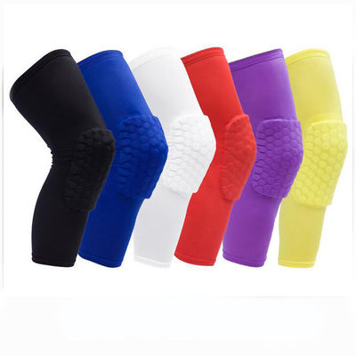 Breathable Sport Knee Pad Polyester Knee Brace Support Compression Leg Honeycomb Sleeve