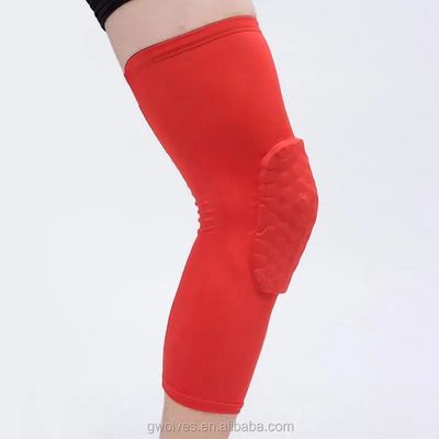 Breathable Sport Knee Pad Polyester Knee Brace Support Compression Leg Honeycomb Sleeve
