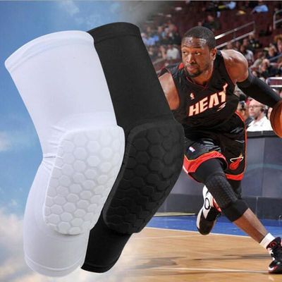 Breathable Sport Knee Pad Polyester Knee Brace Support Compression Leg Honeycomb Sleeve