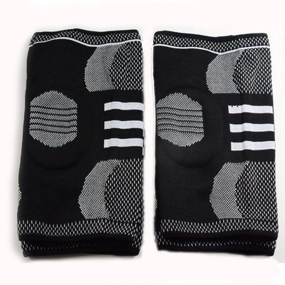 Sport Silicone Nylon Knee Sleeve Anti-Slip Compression Brace for Athletic Performance