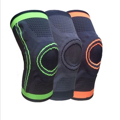 Custom Breathable Nylon Knee Sleeve Support Brace for Adjustable Grey Knee Protection