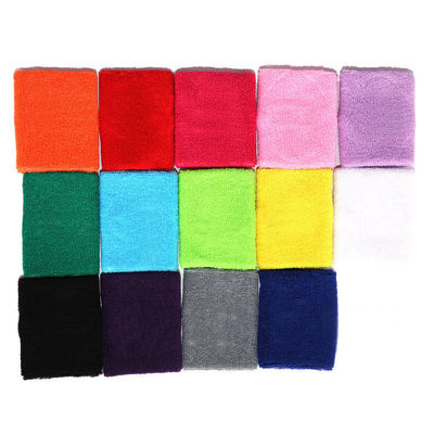 Customization Option Sport Cotton Wristband for Adults Breathable Tennis Wrist Sweatband