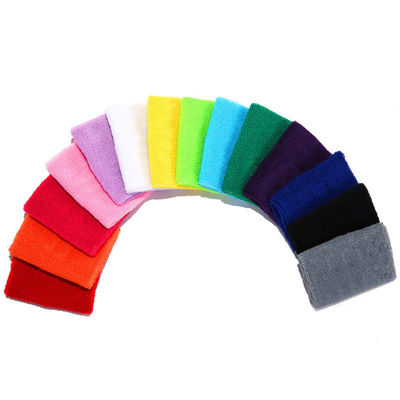 Customization Option Sport Cotton Wristband for Adults Breathable Tennis Wrist Sweatband