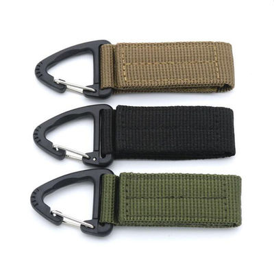 65x25mm Nylon Tactical Carabiner Lanyard Strap Keychain Return refunds Within 30 Days