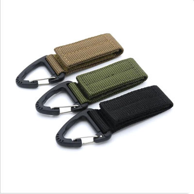 65x25mm Nylon Tactical Carabiner Lanyard Strap Keychain Return refunds Within 30 Days