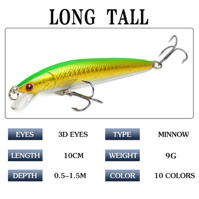10cm Hard Fishing Bait Plastic Lure with Package Gross Weight of 0.012kg