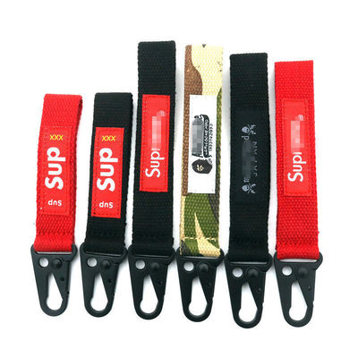 Custom Polyester Wrist Strap Keychain Lanyard Nylon Keyring Strap 30 Day Refund Policy