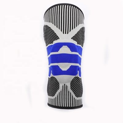 Sport Nylon Silicone Knee Pad Compression Knee Support Brace for Basketball Protection