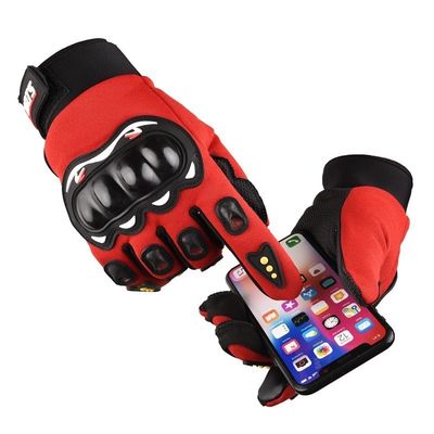 Adults Outdoor Full Finger Motorcycle Glove Custom Anti-Slip Leather Tactical Glove