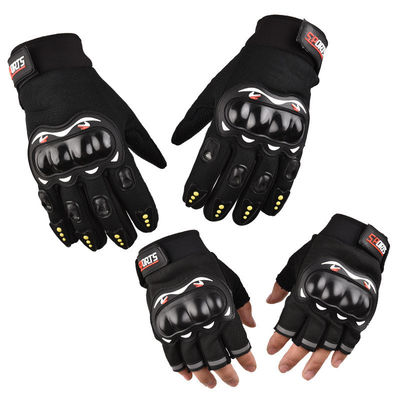 Adults Outdoor Full Finger Motorcycle Glove Custom Anti-Slip Leather Tactical Glove