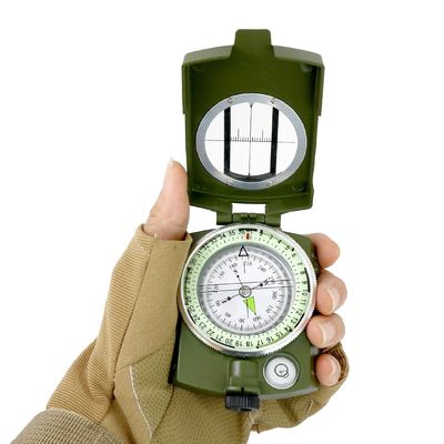 Multifunctional Waterproof Metal Sighting Navigation Compass for Survival and Tactical