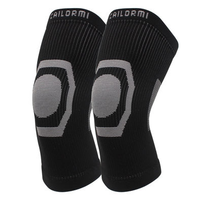 Breathable Graphene Compression Warm Knitted Knee Support Brace for Sport Basketball