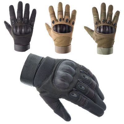 25X17cm Outdoor Motorcycle Glove Anti-Slip Leather Tactical Full Finger Touch Screen