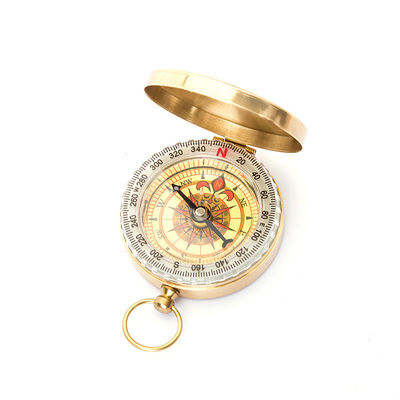 Waterproof DFG298 Brass Compass Multifunctional Antique Compass for Outdoor
