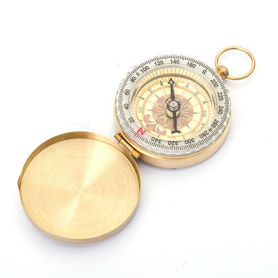Waterproof DFG298 Brass Compass Multifunctional Antique Compass for Outdoor