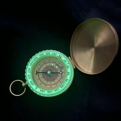 Waterproof DFG298 Brass Compass Multifunctional Antique Compass for Outdoor