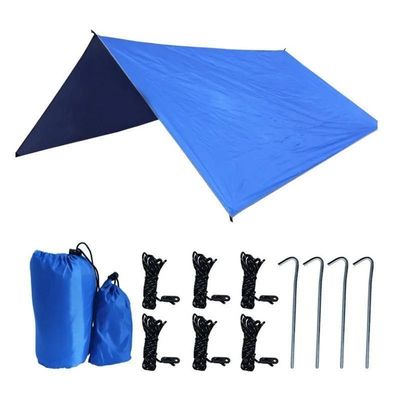 Silver Coating Polyester Camping Tent for Outdoor Rain Protection and Sun Shade