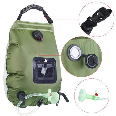20L Solar Heating Shower Bag for Outdoor Camping Portable Shower Accessory Kit
