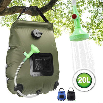 20L Solar Heating Shower Bag for Outdoor Camping Portable Shower Accessory Kit