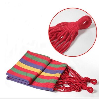 80-200 kg Weight Capacity Portable Camping Hammock Customized Request for Cotton Canvas