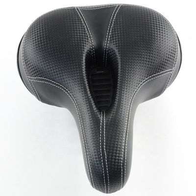 Outdoor Soft Wide Bicycle Saddle for Cycling Comfortable PU Leather Mountain Bike Seat