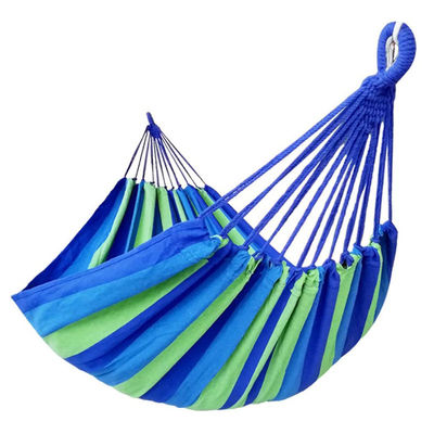 Single Hammock Portable Lightweight Camping Canvas Hammock Outdoor Cotton Hammock Swing