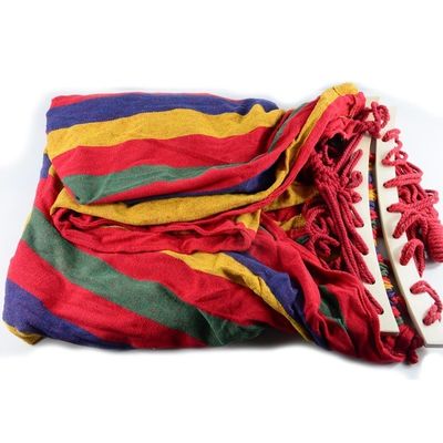 Outdoor Portable Camping Canvas Fabric Hammock Hanging Folding Hammock Swing Thick Easy