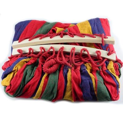 Outdoor Portable Camping Canvas Fabric Hammock Hanging Folding Hammock Swing Thick Easy