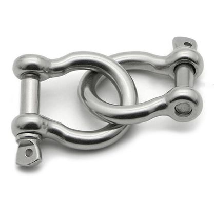 5mm Stainless Steel Bow Shackle for Paracord Bracelet Silver Plated Low Shipping Cost