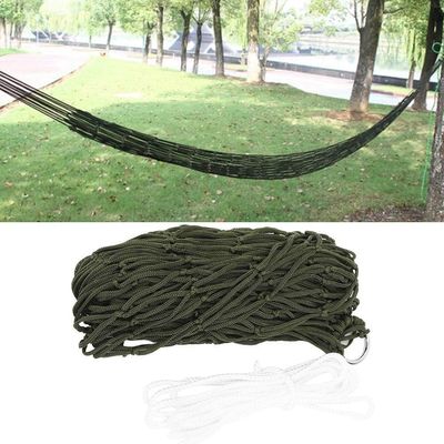 Waterproof Nylon Rope Hanging Hammock for Outdoor Camping and Hiking Enthusiasts