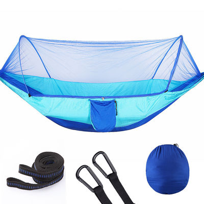 Automatic Quick Open Nylon Camping Hammock with Mosquito Net Waterproof and Versatile