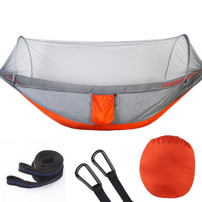 Automatic Quick Open Nylon Camping Hammock with Mosquito Net Waterproof and Versatile