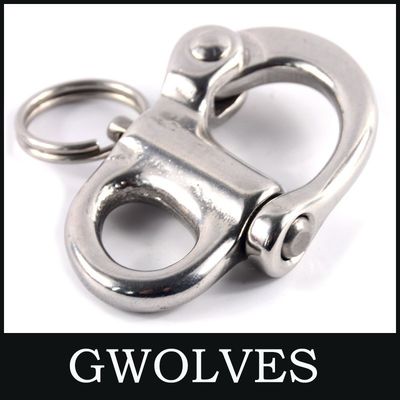 316 Stainless Steel Quick Release Fixed Bail Swivel Eye Snap Shackle and Efficiency