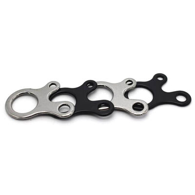 3 Holes Stainless Steel Quick Knot Tent Wind Rope Buckle Tightening Hook for Campsite