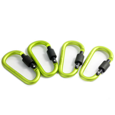 Key Chain Clip D Shape Aluminum Mini Carabiner Hook with 30-Day Return and Metal Locking