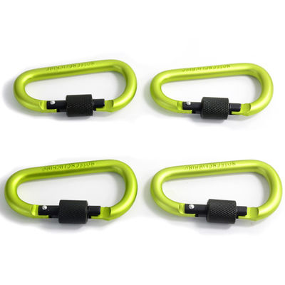 Key Chain Clip D Shape Aluminum Mini Carabiner Hook with 30-Day Return and Metal Locking
