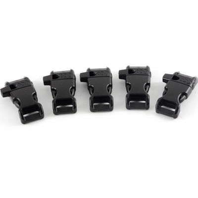 15mm Curved Side Release Paracord Whistle Buckle in Package Size 3.00cm * 2.00cm * 0.50cm