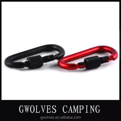 Aluminium D Shape Carabiner Clip for Outdoor Climbing Survival Keychain Carabiner